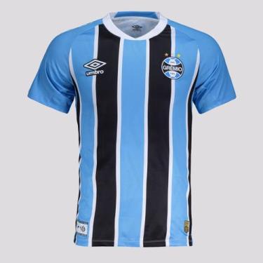 Imagem de Camisa Umbro Grêmio I 2025 Jogador Patch Sul-Americana, M