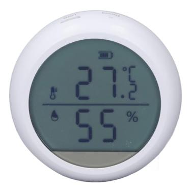 Imagem de Termômetro WiFi Higrômetro, Monitoramento Remoto Sensor de Umidade de Temperatura Interna Com Alertas de Notificação de APP Monitor de Umidade de Temperatura Inteligente