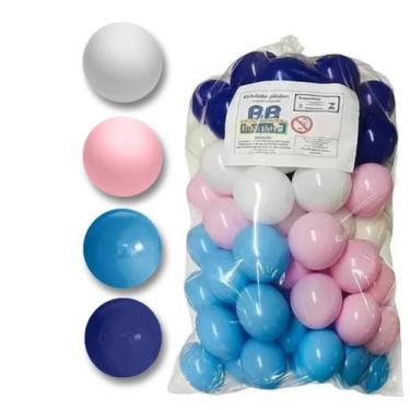 Imagem de Kit 50 Bolas Para Piscina De Bolinhas Cores Bb Bolinhas Ice