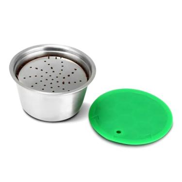 Imagem de MOUDOAUER 1 cápsula de café recarregável de aço inoxidável reutilizável para acessórios Dolce Gusto