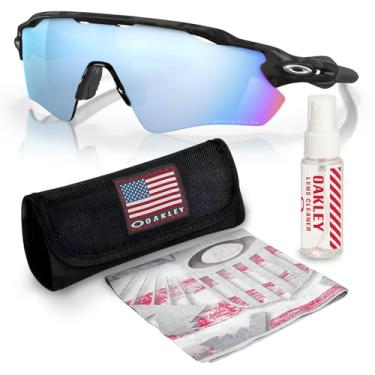 Imagem de OAKLEY Óculos de sol RADAR EV PATH OO9208 formato retangular com kit oficial de óculos, Camuflagem preta fosca, 38 mm
