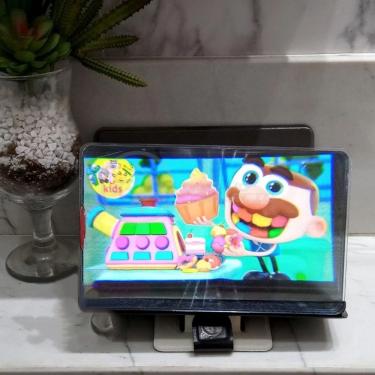 Imagem de Lupa Ampliadora Tela De Celular Portátil Dobrável Preta