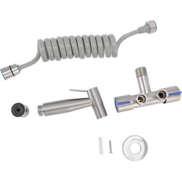 Imagem de Super Ducha Higiênica Duas Saídas De 1/2 Mm Aço Inox 304 Com Registro 