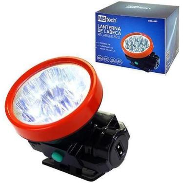 Imagem de Lanterna De Cabeca Com 9 Leds Recarregavel + Alca Bivolt - Fu Xing