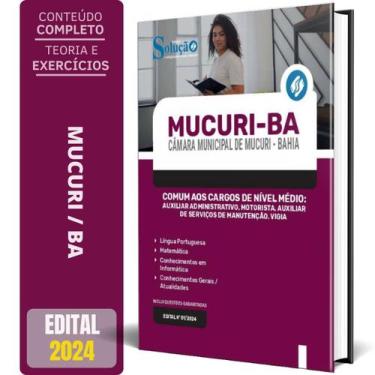 Imagem de Apostila Câmara Mucuri Ba 2024 Comum Aos Cargos Nível Médio - Editora 