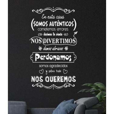 Imagem de Decoração de parede Frase Somos Autênticos nos queremos - Gaudesivos