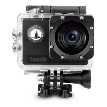 Imagem de Câmera De Vídeo 4k Preta Para Esportes Rally Moto - TOMATE
