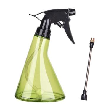 Imagem de Fenteer Regador de névoa fina, garrafa de água portátil, recipiente de líquido vazio recarregável para soluções de limpeza de jardinagem, Verde
