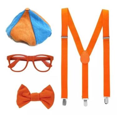 Imagem de Kit Acessórios Blippi Pronta Entrega 4 Peças Youtube - mega toys 
