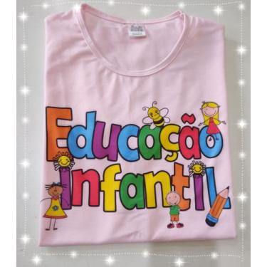 Imagem de Camiseta Educação infantil - Rei das Artes, Rosa bebê, G