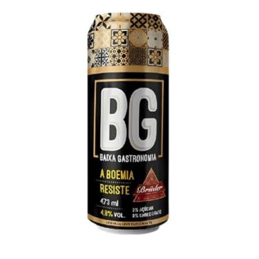Imagem de Cerveja Artesanal Brüder Baixa Gastronomia BG 473ml, Pack com 12 Latões, Estilo Light Lager Puro Malte, 0% Açúcar, 0% Carboidrato e 0% Gordura, Baixa Caloria e Baixo Amargor