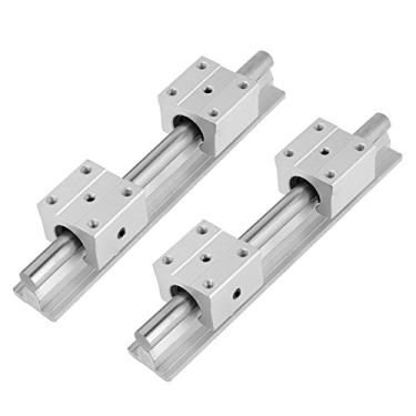 Imagem de Phefop 2pcs 200mm Slide Linear Slide Shaft, SBR12UU Block, Peças CNC para Roteadores DIY, Moinhos, Torno, Com Trilho de Suporte de Liga de Alumínio, Bloco SBR Padrão de Nível