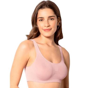 Imagem de Sutiã Top Sem Costura Trifil C00901 Microfibra, Rosa claro, M