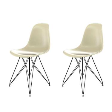 Imagem de Conjunto com 2 Cadeiras Eames Eiffel Fendi e Preto