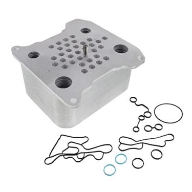 Imagem de A-Premium Radiador De Óleo Motor Premium Com Junta Compatível Ford F-250 Super Duty F-350/F-450/F-550 2008-2010 V8 6.4L Diesel Turboalimentado