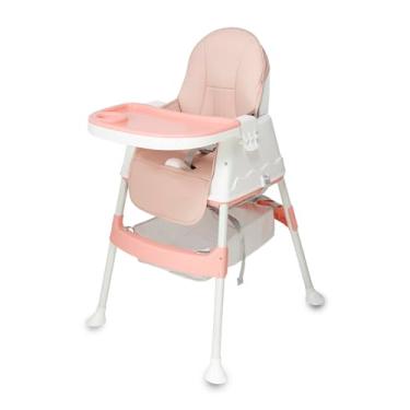 Imagem de Cadeira de Alimentação Alta para Bebê 3 em 1 até 24Kg Multmaxx (Rosa)
