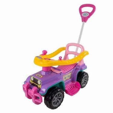 Imagem de Carrinho De Passeio Infantil Jip Jip Menina Com Empurrador Conforto E Segurança Para Seu Bebê