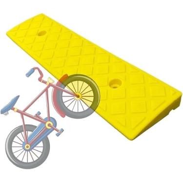 Imagem de Rampas De Limiar Portáteis 4" 5" 6" 7" 8" Elevação, Rampas De Meio-fio Antiderrapantes Rampa De Degrau, Rampas Para Cadeira De Rodas Para Entradas, Entrada, Degraus, Garagem, Yellow, 40x60x22cm
