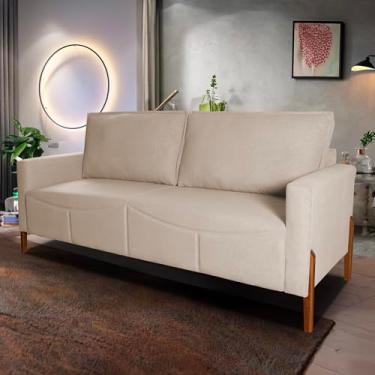 Imagem de Sofá Living Florença Linho Bouclê Bege - King House