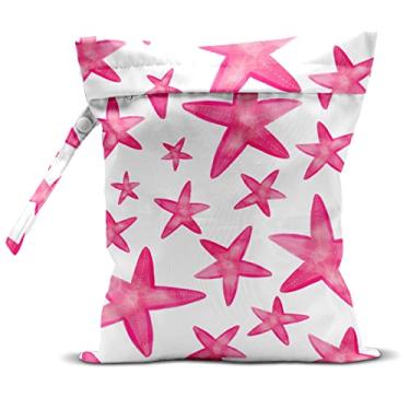 Imagem de zcyxuuw Bolsa Molhada, Seca Para Maiô, Viagem, Praia, Piscina, Fraldas, Roupas Sujas Ioga, Academia, Maquiagem, À Prova D'Água, Reutilizável, Decoração De Oceano, Estrela Do Mar, Cavalo-Marinho, Ânc