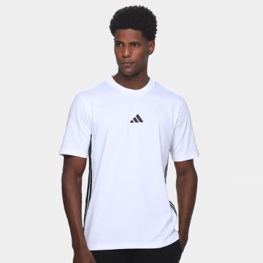 Imagem de Camiseta Adidas 3 Listras Stretch Masculina-Masculino