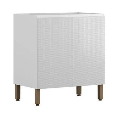 Imagem de Balcão 2 Portas 80 Cm Art 6005 Branco ártico – Kits Paraná