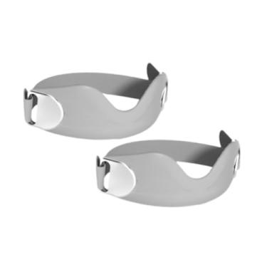 Imagem de simhoa 2x patela as tiras de joelho suportam estabilizador do joelho da faixa do joelho para exercício de treinamento, Cinza