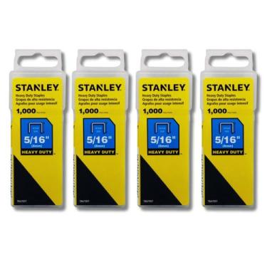 Imagem de Kit 4 Grampo Grampeador Stanley Heavy Duty 8mm 5/16 Pol Tapeceiro Marc