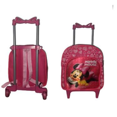 Imagem de Mochila Infantil Pré Escolar com Rodinhas e Bolso Frontal para Meninas