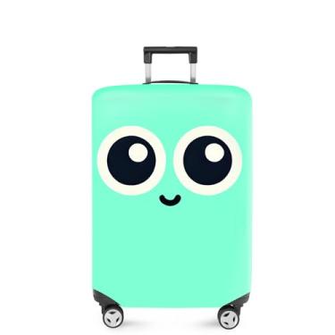 Imagem de ANNA QUEEN Capa de mala com flores, protetor de mala, capa de viagem para bagagem de 45 a 81 cm, acessórios de viagem de elastano extensível e lavável, #16, S(fits 18-21inch suitcase)