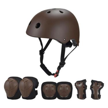 Imagem de Generic Conjunto de 7 Peças de Equipamentos de Proteção para Crianças, Capacete de Bicicleta E Almofadas para Andar de Scooter