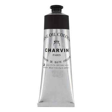 Imagem de Tintas a óleo de qualidade de artista profissional Charvin, tons temáticos de cor natural, Van Dyck Brown 150 ml