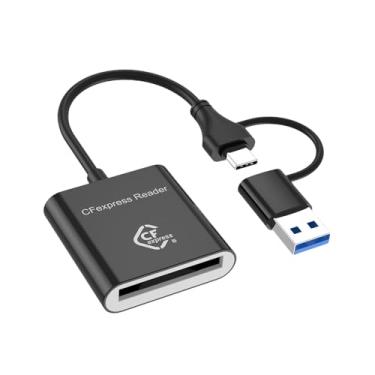 Imagem de Generic Leitor de cartão CFE tipo B 2 em 1 versátil de 2 TB para entusiastas profissionais portáteis com interface USB C/USB a USB 3.2 Gen
