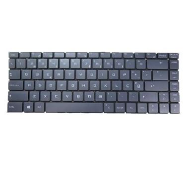 Imagem de Teclado de laptop para MSI GF63 Fino 9SC 9SCSR 9SCX 9RC 9RCX Monocromático Retroiluminado Portugal PO Cinza Sem Moldura
