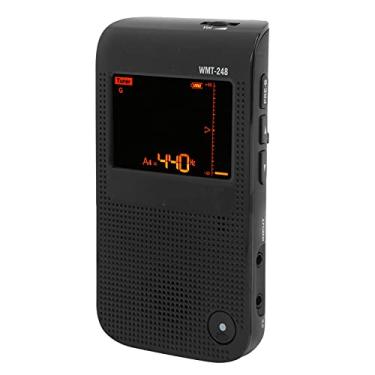 Imagem de Acouto Tuner de Metrônomo Recarregável Elétrico Com Modos Duplos e Tela Grande para Violino de Piano de Guitarra - WMT248 (Preto)