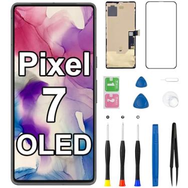 Imagem de Tela de substituição OLED para Google Pixel 7 com moldura GVU6C GQML3 GO3Z5 LCD Touch Display digitalizador conjunto completo com kit de ferramentas de reparo de 6,3 polegadas (suporte a impressão
