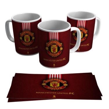 Imagem de Caneca Manchester United Escudo Time Premier League 325ml