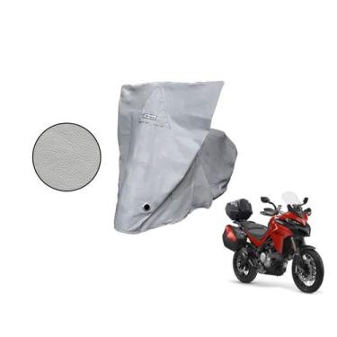Imagem de Capa Protetora Moto Ducati Multstrada V2 S c/ Baú Cinza - Kahawai, cin