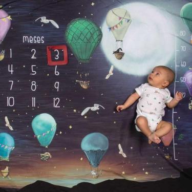 Imagem de Cenário Tapete Mesversário Sonhe Alto (lençol) - Alce