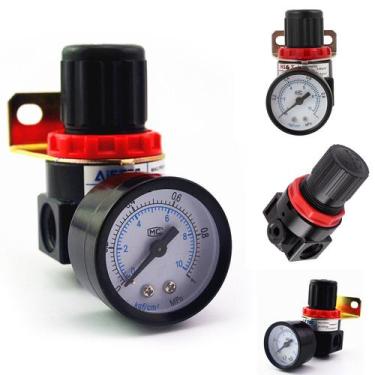 Imagem de Regulador de Pressão para Compressor 1/4 com Manômetro GT550 - Lorben