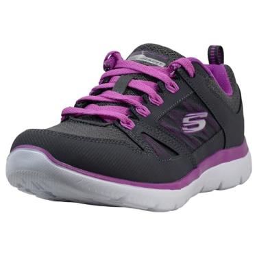 Imagem de Skechers Tênis feminino Summits-New World, Carvão/Roxo, 6 Wide