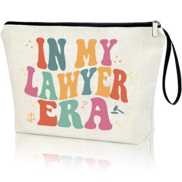 Imagem de APAKUTA Presentes de advogado para mulheres retrô Attorney Gift IN MY LAWYER ERA Bolsa com zíper para advogada presente de formatura presente de aniversário e Natal para irmãs amigas cantoras