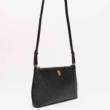 Imagem de Bolsa Crossbody Lança Perfume Slim Pr26 Preto Feminino, Único, Preto