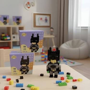 Imagem de Bloco Mágico de Montar Anime Personagem Batman Gothan Dc - Macall