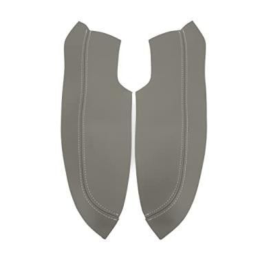 Imagem de Yctze Microfiber Leather Door Porta Porta Frente Tampa do Braço Protetor Anti Scratch para 2005-2011 Suporte Confortável Apontendo Braços Dianteiro Dianteiro Esquerdo Porta Direita (Cinza)