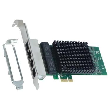 Imagem de PLACA DE REDE GIGABIT QUAD PORT RJ45 CHIPSET INTEL PCI-E X1 PCYES LC1000-IT4P
