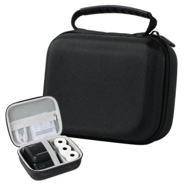 Imagem de Ponek Máquina de etiquetas genuína Case M100, compatível com impressoras de etiquetas B21, T50M Pro, M110, PM220, para etiquetadoras e fitas de etiquetagem, caixa com bolso de malha para acessórios de