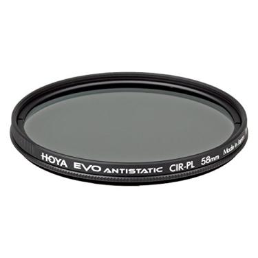 Imagem de Hoya Filtro polarizador circular CPL antiestático Evo - 55 mm - Poeira/mancha/repelente de água, moldura de filtro de baixo perfil