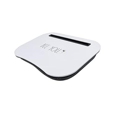 Imagem de Rae Dunn Mesa de colo - Travesseiro para laptop - Mesa de trabalho portátil com almofada para cama, sofá, carro - Use para escrever, ler, comer e usar no computador - Adequado para crianças e adultos