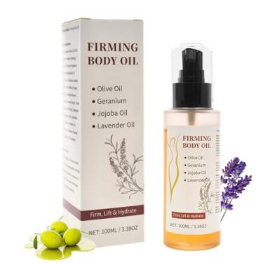 Imagem de Óleo corporal firmador e óleo corporal após o banho para braços, peito, coxas e barriga, aperta, nutre e suaviza a pele - Fórmula hidratante com óleo de amêndoa, óleo de jojoba e lavanda, óleos